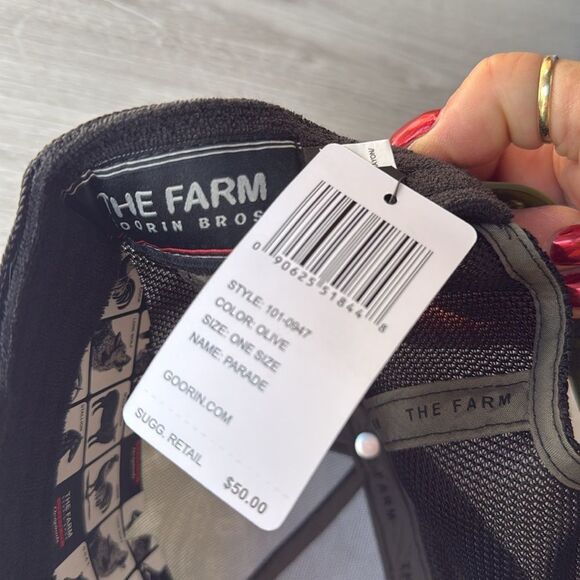 Goorin Bros. Black Sheep Parade The Farm Paisley Green/Black Trucker Hat NEW! - Picture 8 of 8